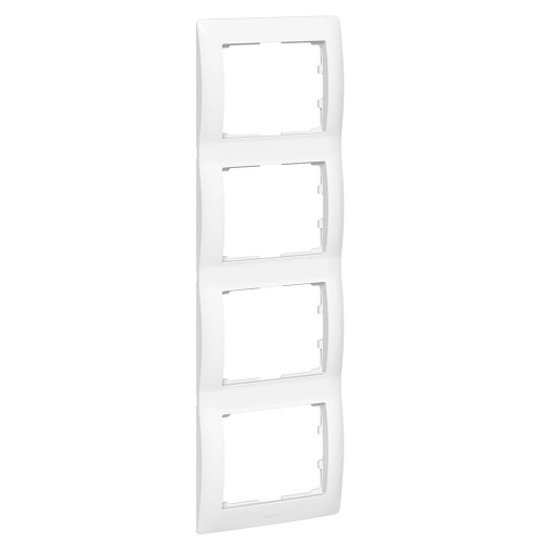 Рамка 4-постовая Legrand Galea Life белая 771008