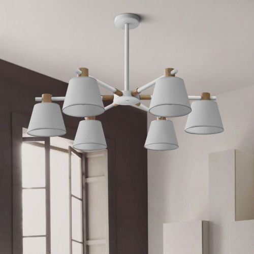 Потолочная Люстра На Штанге Natura A White 6 By Imperiumloft
