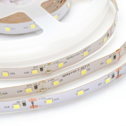 Светодиодная лента Apeyron 9,6W/m 60LED/m 2835SMD дневной белый 1M 257BL Светодиодная лента Apeyron 9,6W/m 60LED/m 2835SMD дневной белый 1M 257BL
