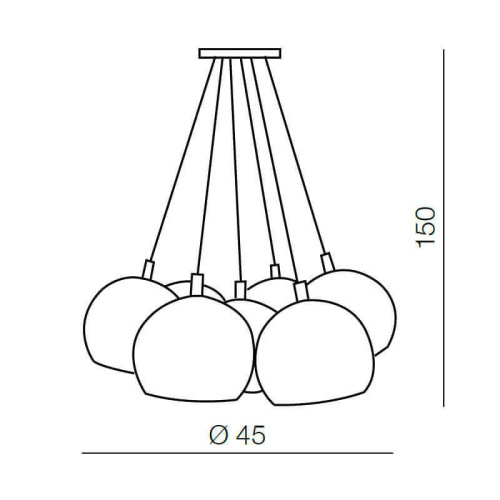 Подвесной светильник Azzardo Noa 7 AZ1043
