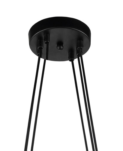 Подвесная люстра Lumien Hall Либера 4007/6P-BK-GR-BL