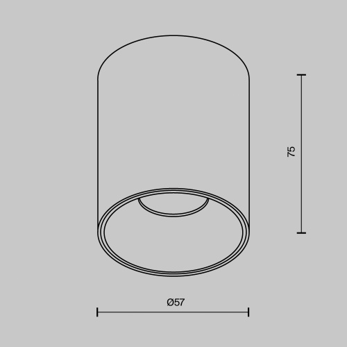Потолочный светильник Technical C064CL-8W4K-RD-WB Потолочный светильник Technical C064CL-8W4K-RD-WB