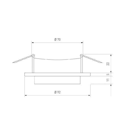 Встраиваемый светильник Elektrostandard 116 MR16 золото/белый a053346