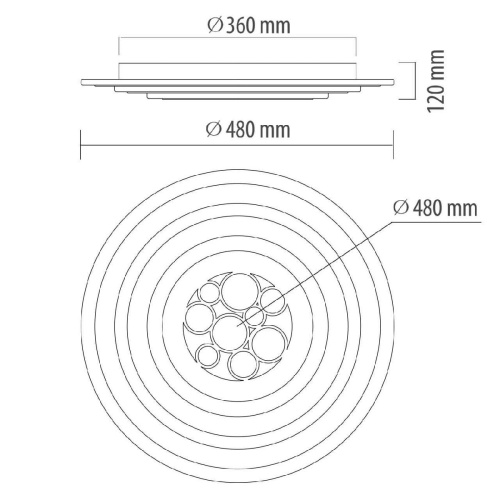 Потолочный светодиодный светильник De Markt Платлинг 661017301