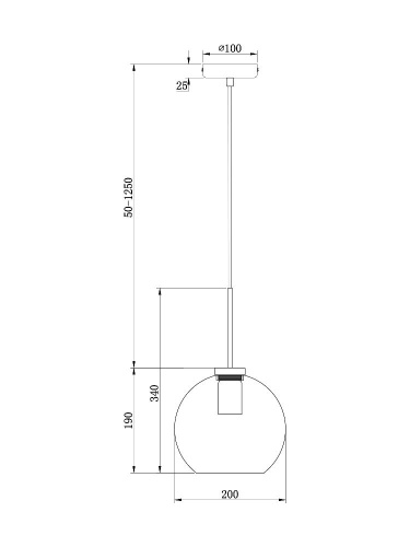 Подвесной светильник Freya Bravis FR8002PL-01B