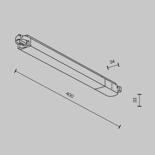 Трековый светодиодный светильник Maytoni Technical Basis TR000-1-12W3K-B