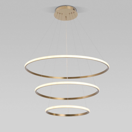 Подвесной светодиодный светильник Eurosvet Collars 90264/3 латунь