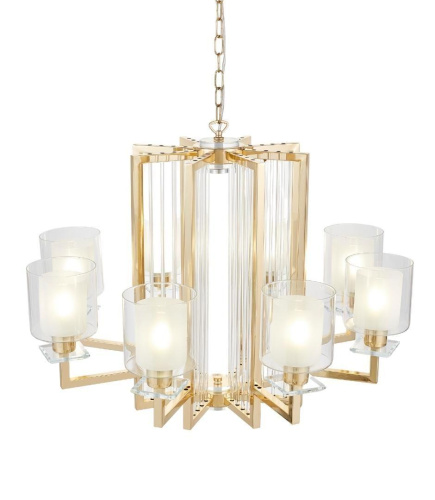 Подвесная люстра Lumina Deco Manhattan LDP 8012-8 F.GD Подвесная люстра Lumina Deco Manhattan LDP 8012-8 F.GD