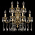 Бра Bohemia Ivele 7202B16/4+3/210 A G