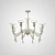 Подвесная Люстра Cast 8 White By Imperiumloft