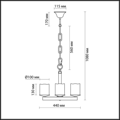 Подвесная люстра Odeon Light Fabo 2767/4