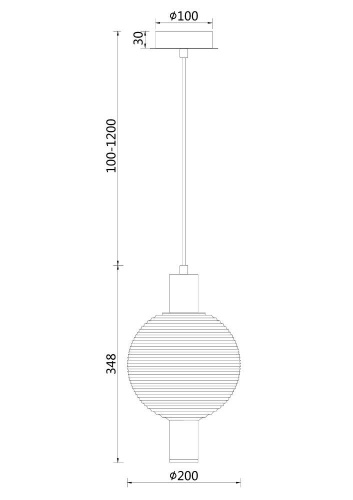 Подвесной светильник Maytoni Rueca P060PL-01BS Подвесной светильник Maytoni Rueca P060PL-01BS