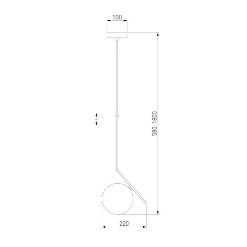 Подвесной светильник Eurosvet Shape 50213/1 хром