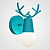 Бра С Рожками Deer A Blue By Imperiumloft