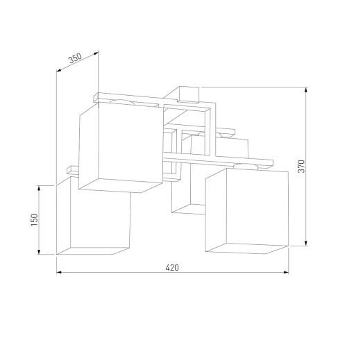 Потолочный светильник TK Lighting 409 Lea Gray 4