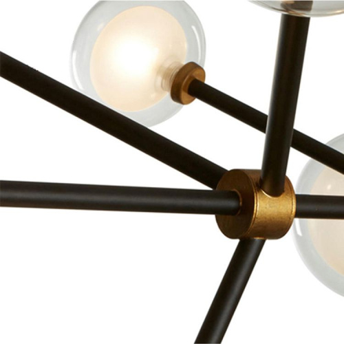 Люстра Nabila 10 black/gold