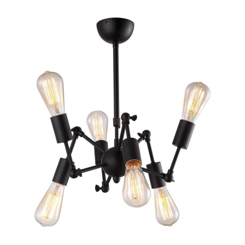 Подвесная люстра Arte Lamp A9190LM-6BK Подвесная люстра Arte Lamp A9190LM-6BK