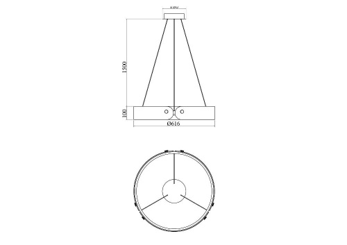 Подвесной светодиодный светильник Maytoni Interstellar MOD309PL-L30GR4K