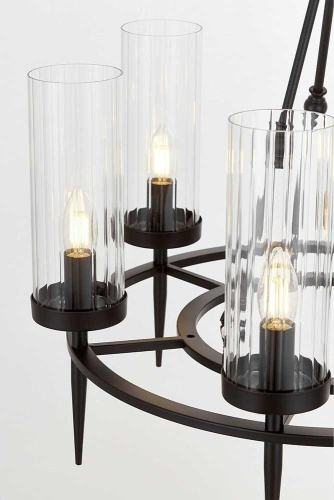 Подвесная люстра Lumina Deco Moratti LDP 8022-6 BK+PR Подвесная люстра Lumina Deco Moratti LDP 8022-6 BK+PR