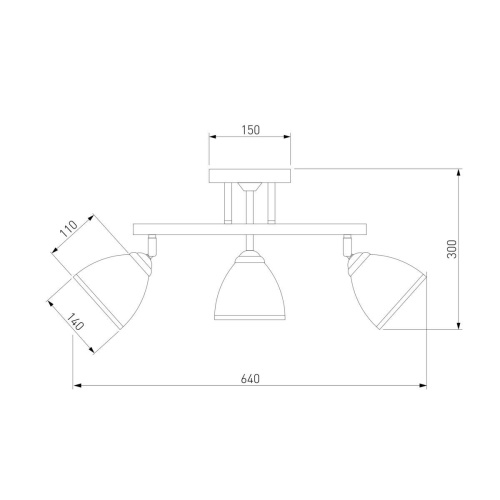 Подвесная люстра Eurosvet 9612/3 хром/венге