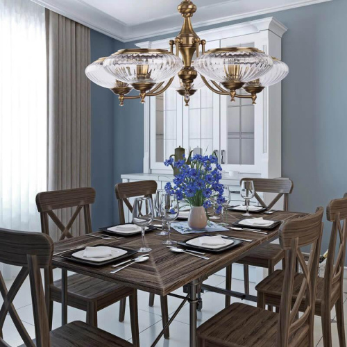 Подвесная люстра Kutek Marino New Swarovski SAN-ZW-5(P)SW