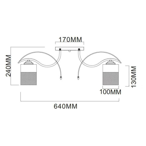 Потолочная люстра Rivoli Hulda 9068-308 Б0047526