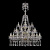 Подвесная люстра Bohemia Ivele 1413/20+10+5/400/XL-158/3d G