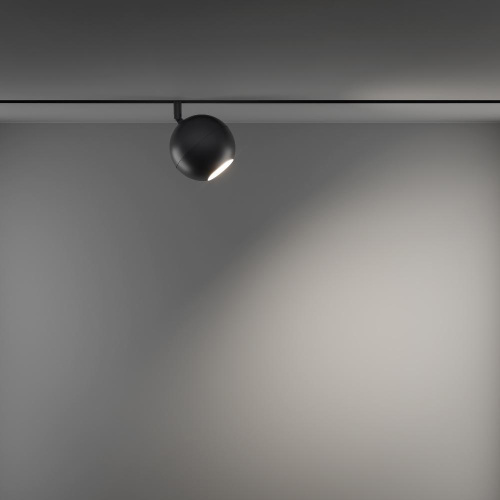 Трековый светодиодный светильник для магнитного шинопровода Maytoni Technical Ball TR028-2-15W3K-B Трековый светодиодный светильник для магнитного шинопровода Maytoni Technical Ball TR028-2-15W3K-B