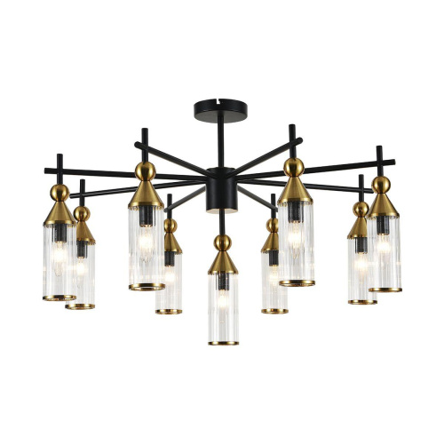 Подвесная люстра Indigo Torazzo 13037/9R Black V000529 Подвесная люстра Indigo Torazzo 13037/9R Black V000529