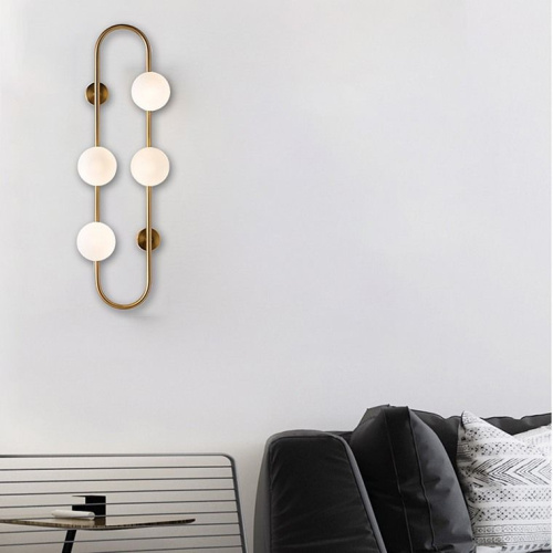 Настенное Бра Hoop Wall H77 Black By Imperiumloft