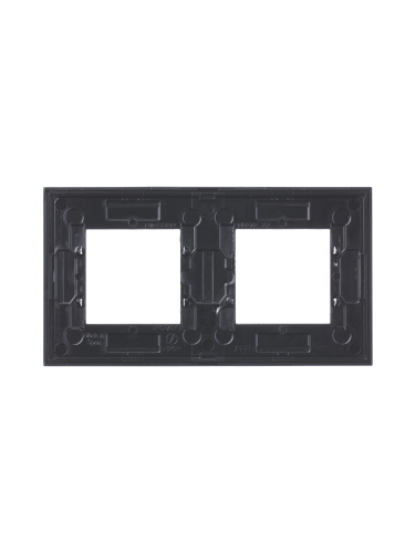 Рамка 2-постовая ABB Zenit антрацит 2CLA227200N1801 Рамка 2-постовая ABB Zenit антрацит 2CLA227200N1801