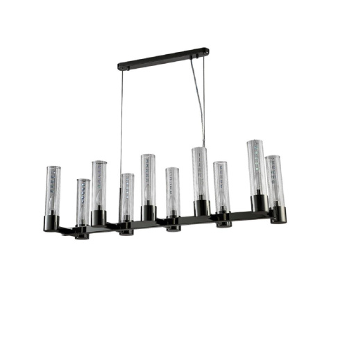 Подвесная люстра Crystal Lux OTONO SP10 L980 BLACK CHROMIUM/TRANSPARENTE Подвесная люстра Crystal Lux OTONO SP10 L980 BLACK CHROMIUM/TRANSPARENTE
