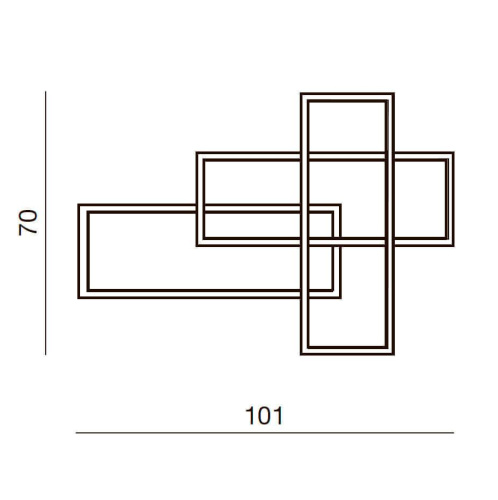 Настенный светильник Azzardo Quadratus Wall dimm AZ2994