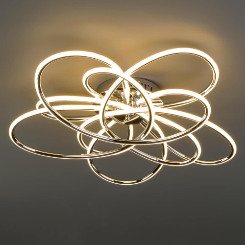 Потолочный светодиодный светильник Eurosvet 90143/5 хром