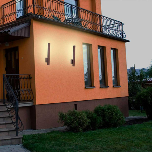 Уличный настенный светодиодный светильник Novotech Street Cornu 358057