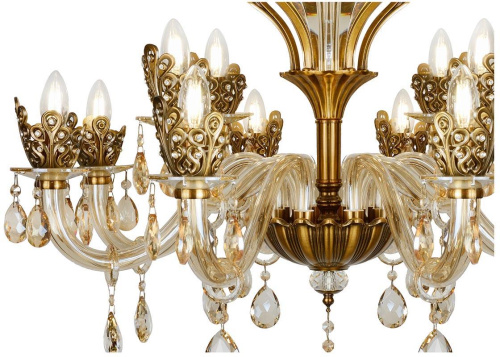 Подвесная люстра iLamp Asia 61078-8+4 BR Подвесная люстра iLamp Asia 61078-8+4 BR