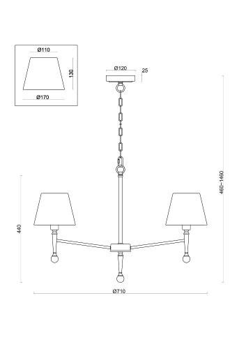 Подвесной светильник Freya FR2190PL-05N