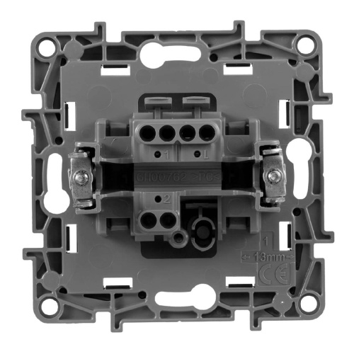 Выключатель одноклавишный Legrand Etika 10A 250V алюминий 672401