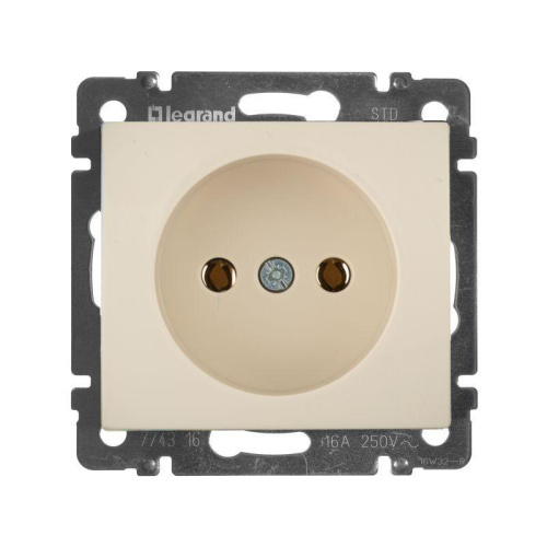 Розетка 2К Legrand Valena 16A 250V б/з винтовой зажим слоновая кость 774316