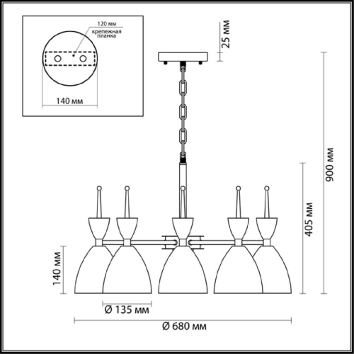 Подвесная люстра Lumion Gemma 3785/6 Подвесная люстра Lumion Gemma 3785/6
