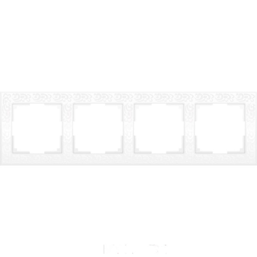 Рамка Werkel Flock на 4 поста белая WL05-Frame-04-white 4690389046735