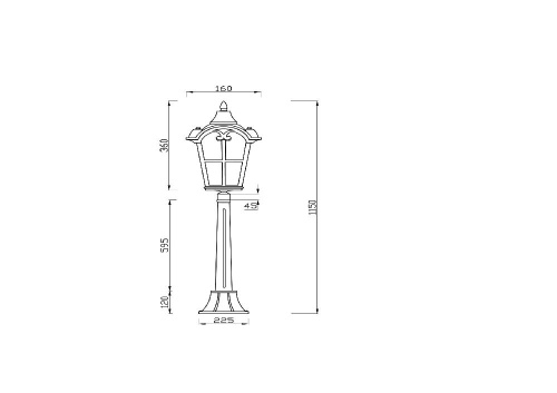 Ландшафтный светильник Maytoni Outdoor O413FL-01BZ1 Ландшафтный светильник Maytoni Outdoor O413FL-01BZ1