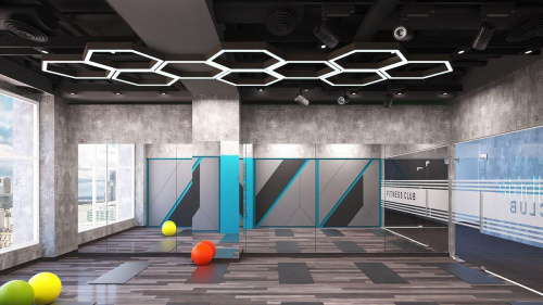 Потолочный светодиодный светильник Siled Hexago-02-Prof 7371817