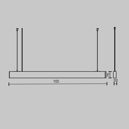 Подвесной светильник Technical P051PL-36W2.7-6K-W