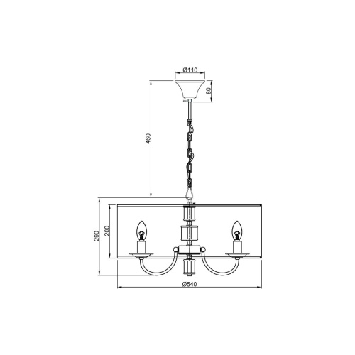 Подвесная люстра Vele Luce Soprano VL4194P05 Подвесная люстра Vele Luce Soprano VL4194P05