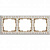 Рамка Werkel Antik на 3 поста белое золото WL07-Frame-01 4690389099199