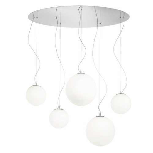 Подвесная люстра Ideal Lux Mapa Sp5 Bianco 043562 Подвесная люстра Ideal Lux Mapa Sp5 Bianco 043562