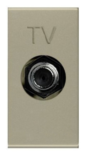 Розетка TV ABB Zenit шампань 2CLA215000N1901 Розетка TV ABB Zenit шампань 2CLA215000N1901