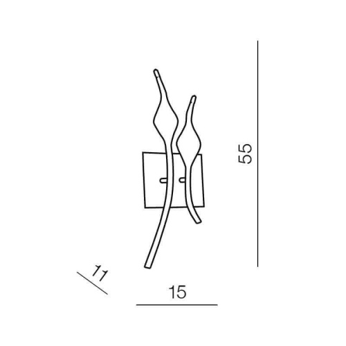 Настенный светильник Azzardo Snake wall AZ0046