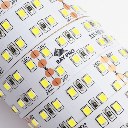 Светодиодная лента Apeyron 38W/m 240LED/m 2835SMD холодный белый 5M 00-305 Светодиодная лента Apeyron 38W/m 240LED/m 2835SMD холодный белый 5M 00-305